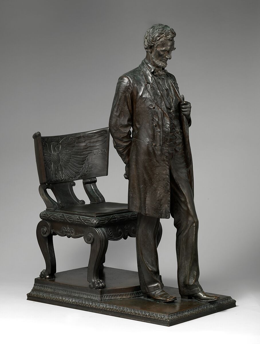 Abraham Lincoln: The Man (Standing Lincoln), Augustus Saint-Gaudens (American, Dublin 1848–1907 Cornish, New Hampshire), Bronze, American 