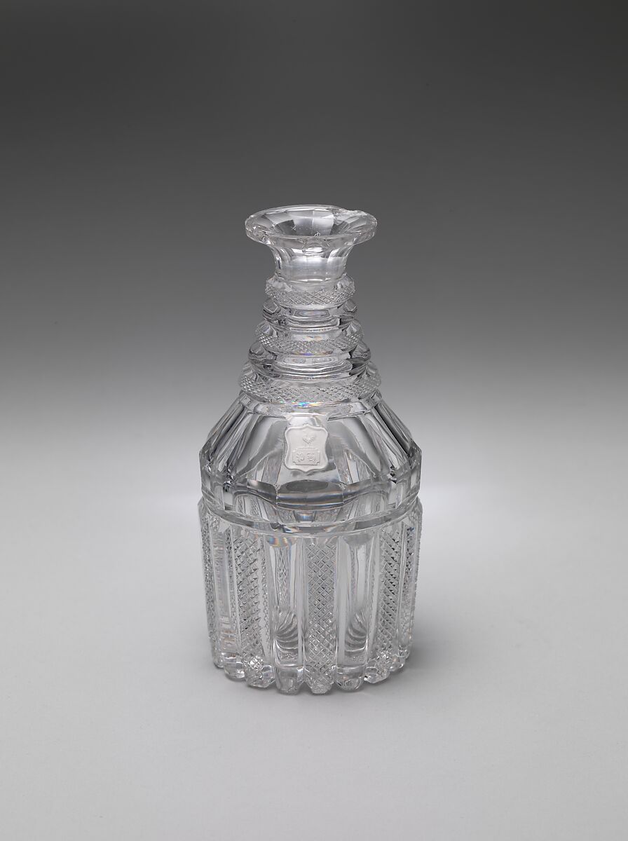 Decanter, Apsley Pellatt, Cut glass, American 