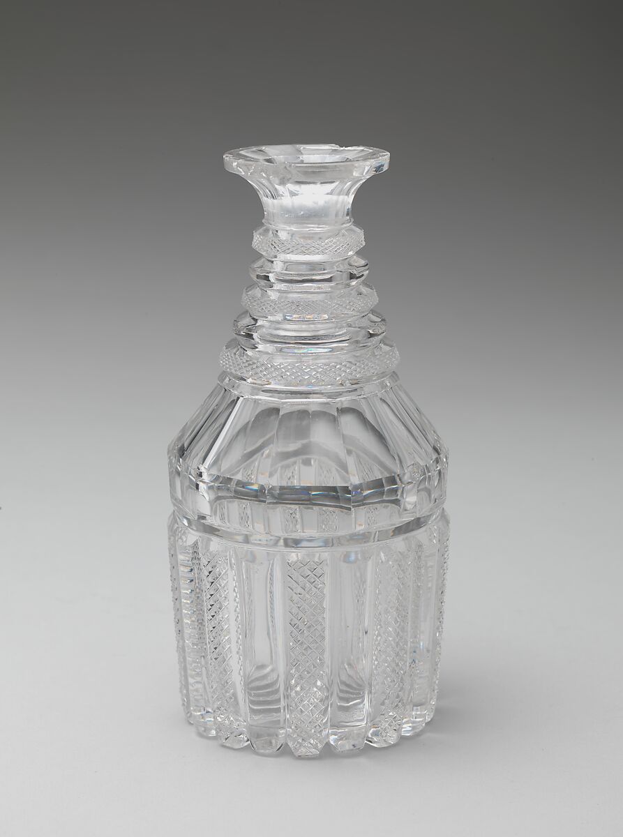 Decanter, Apsley Pellatt, Cut glass, American