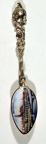 Souvenir spoon with view of Sevilla Cathedral