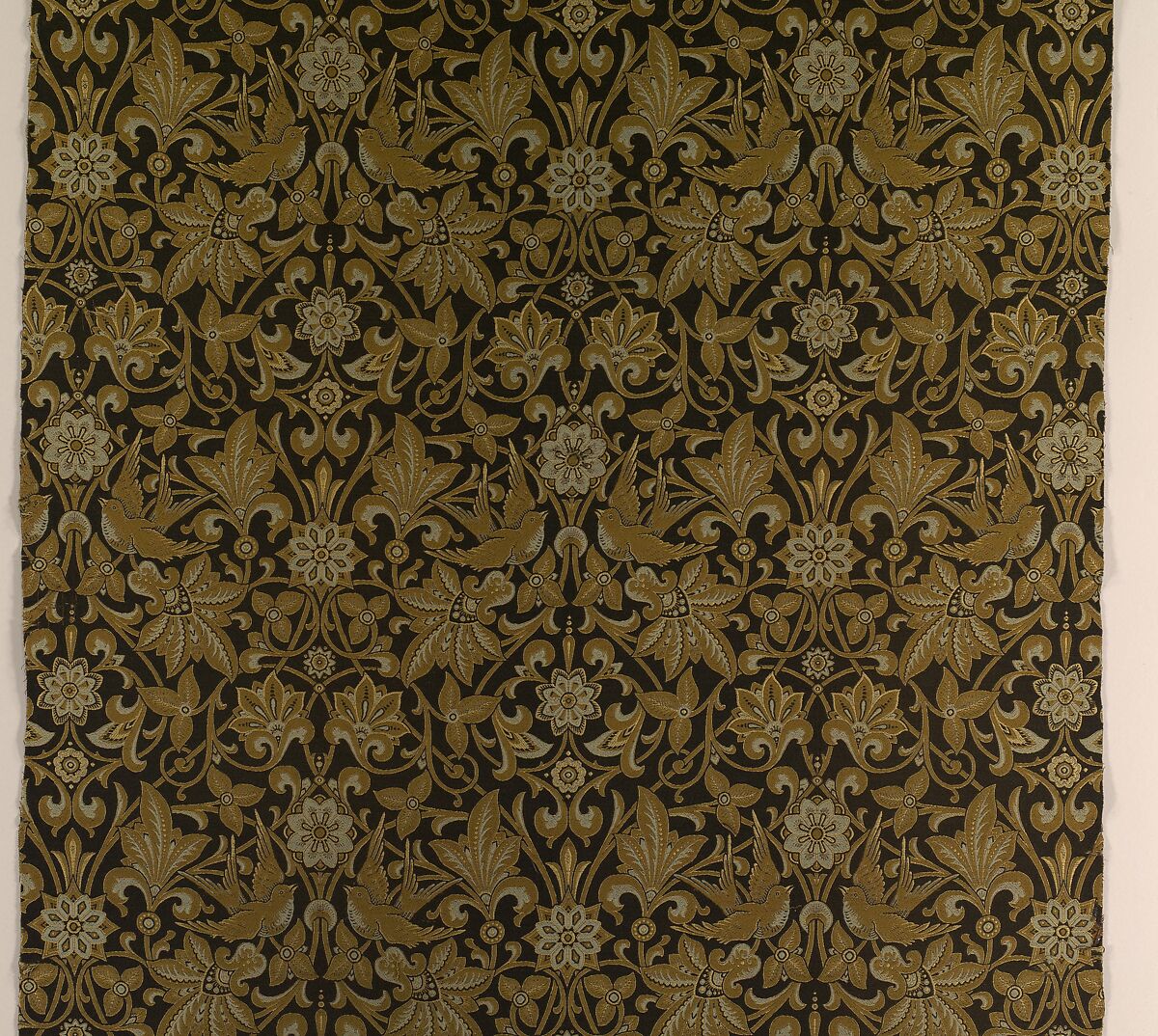 Chandos, Owen Jones (British, London 1809–1874 London), Woven wool, silk and cotton, British, Braintree, Essex