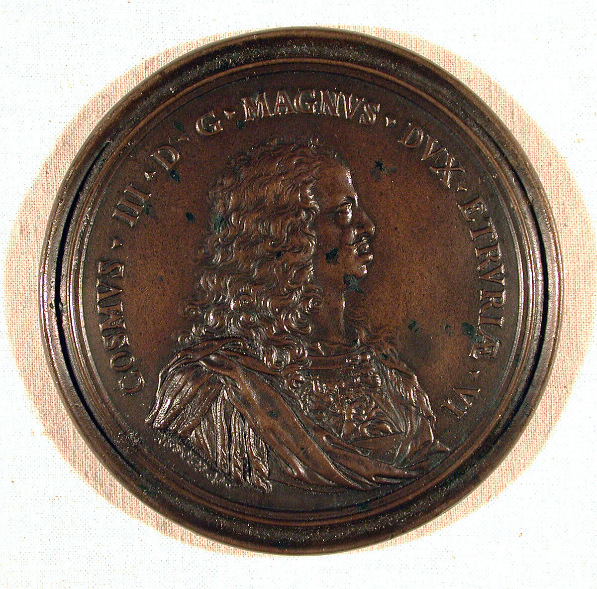 Grand Duke Cosimo III de' Medici (1670-1723), Massimiliano Soldani (Italian, Montevarchi 1656–1740 Montevarchi), Bronze, Italian, Florence 