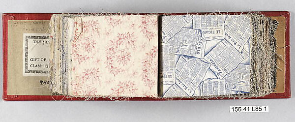 Textile Sample Book, Louis Long, Cotton, European