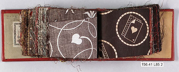 Textile Sample Book, Louis Long, Cotton, European