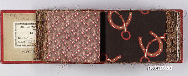 Textile Sample Book, Louis Long, Cotton, European