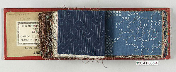 Textile Sample Book, Louis Long, Cotton, European