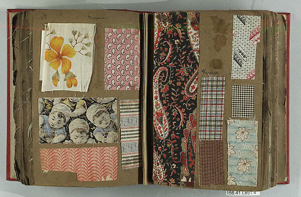 Assembled by Louis Long - Textile Sample Book - British, French