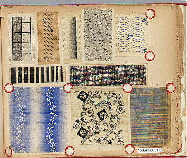 Textile Sample Book, Assembled by Louis Long, American, Buchanan, New York 