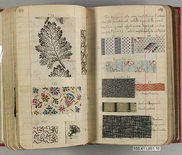 Textile Sample Book, Assembled by Louis Long, American 