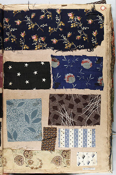 Textile Sample Book, Assembled by Louis Long, European