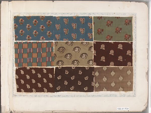 Textile Sample Book, British