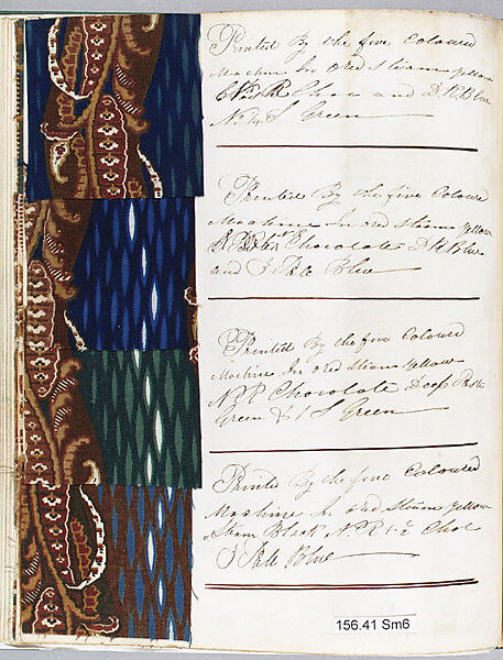 Textile Sample Book, John Smith (British, active ca. 1861), British