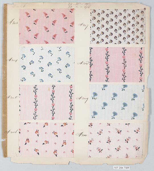 Textile Sample Book, possibly British