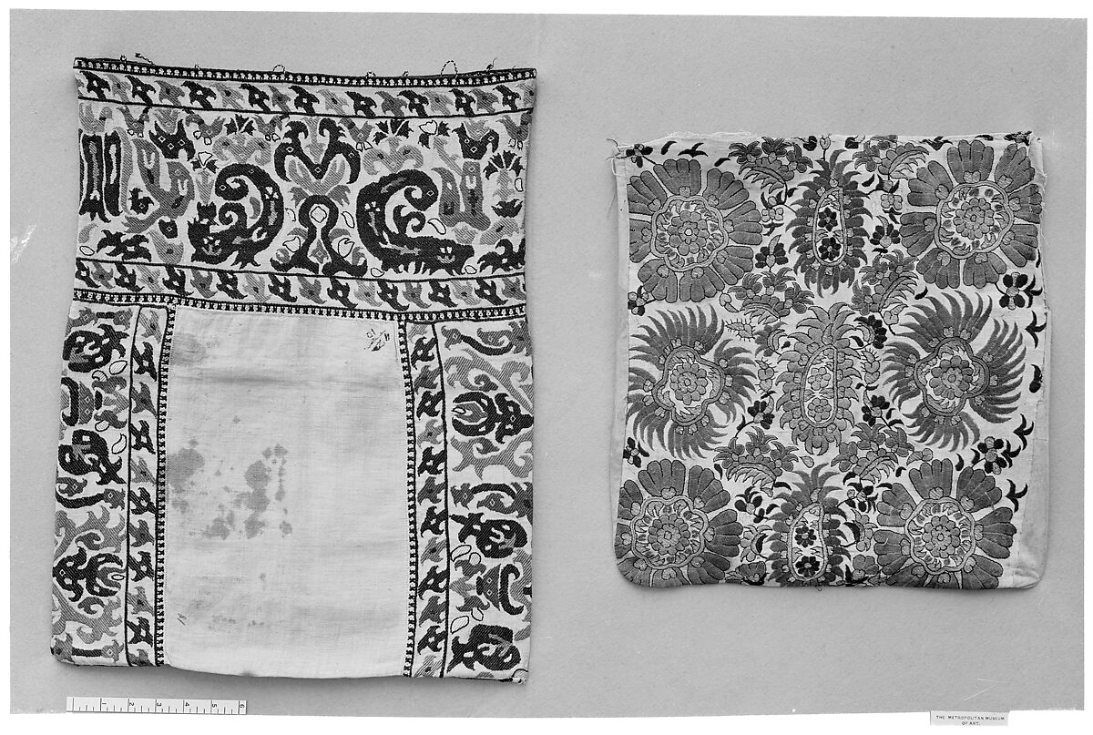 Pillowcase, Silk on linen, Greek Islands