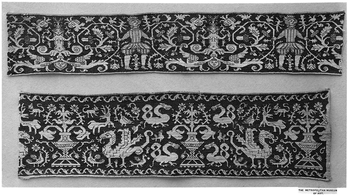 Border, Drawnwork, Italian, possibly Sicily