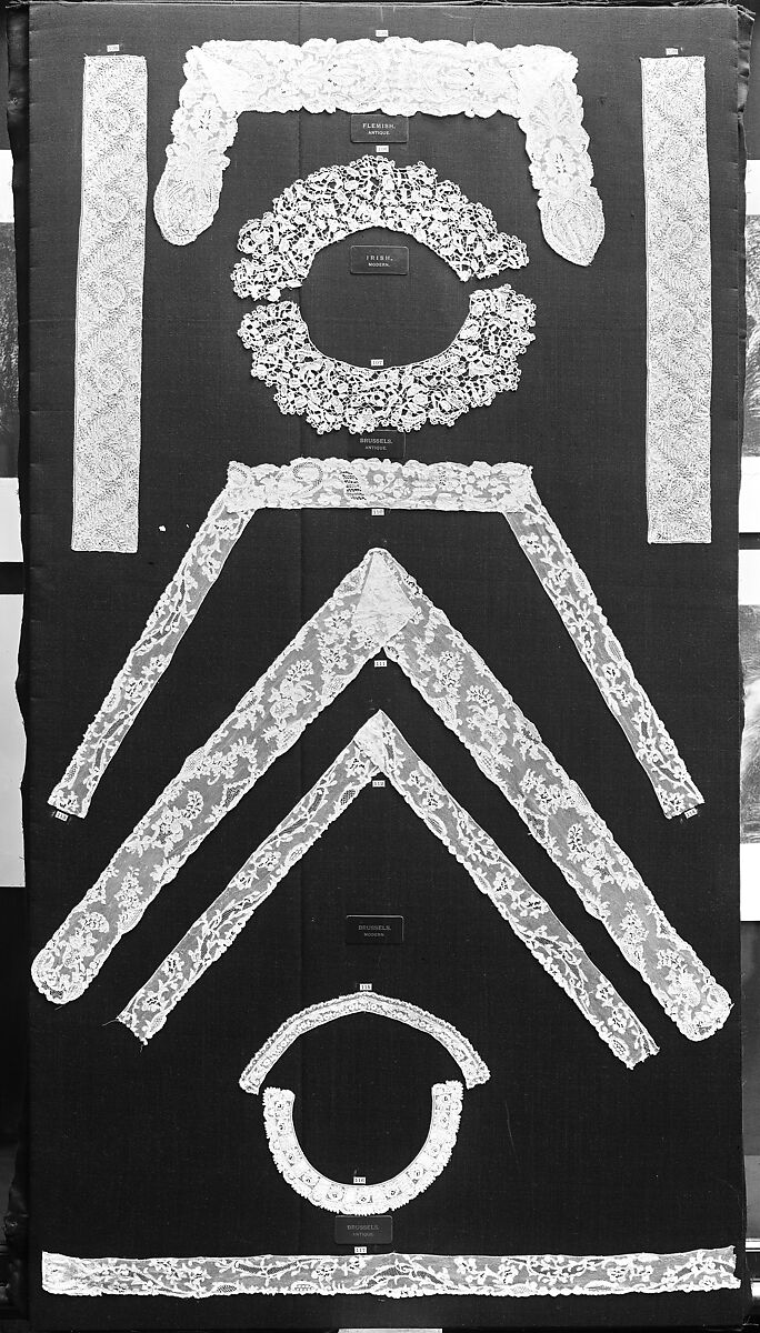 Band, Linen, needle lace, Italian