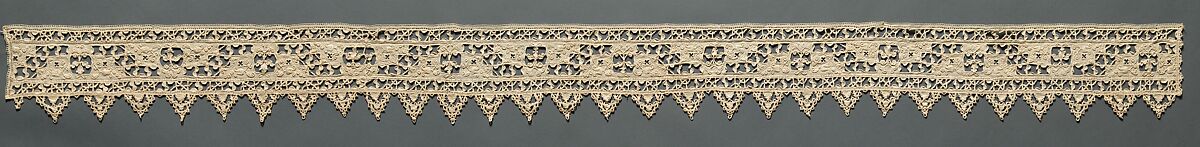 Band, Cutwork, embroidery, needle lace, Italian 