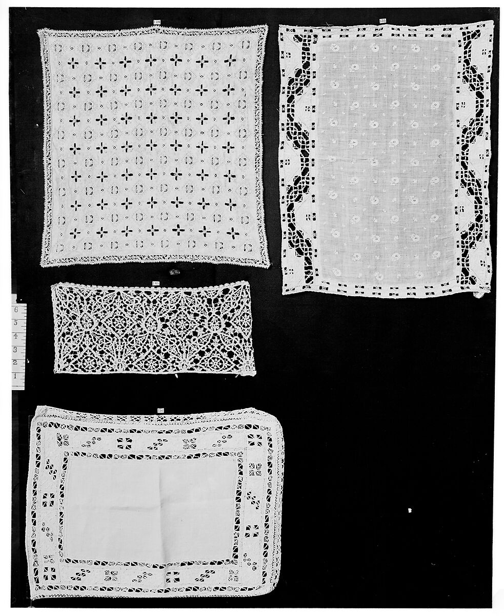 Cover, Linen, cutwork, possibly Spanish