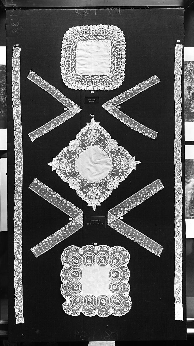 Strip, Needle lace, point d'Alençon, French