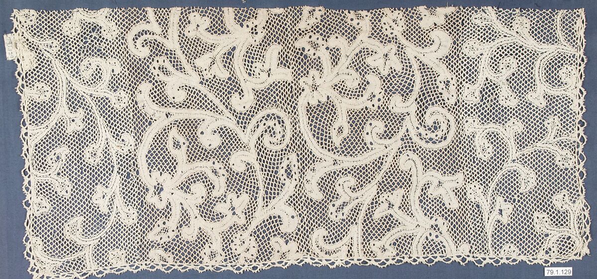 Fragment, Bobbin lace, Milanese lace, Flemish