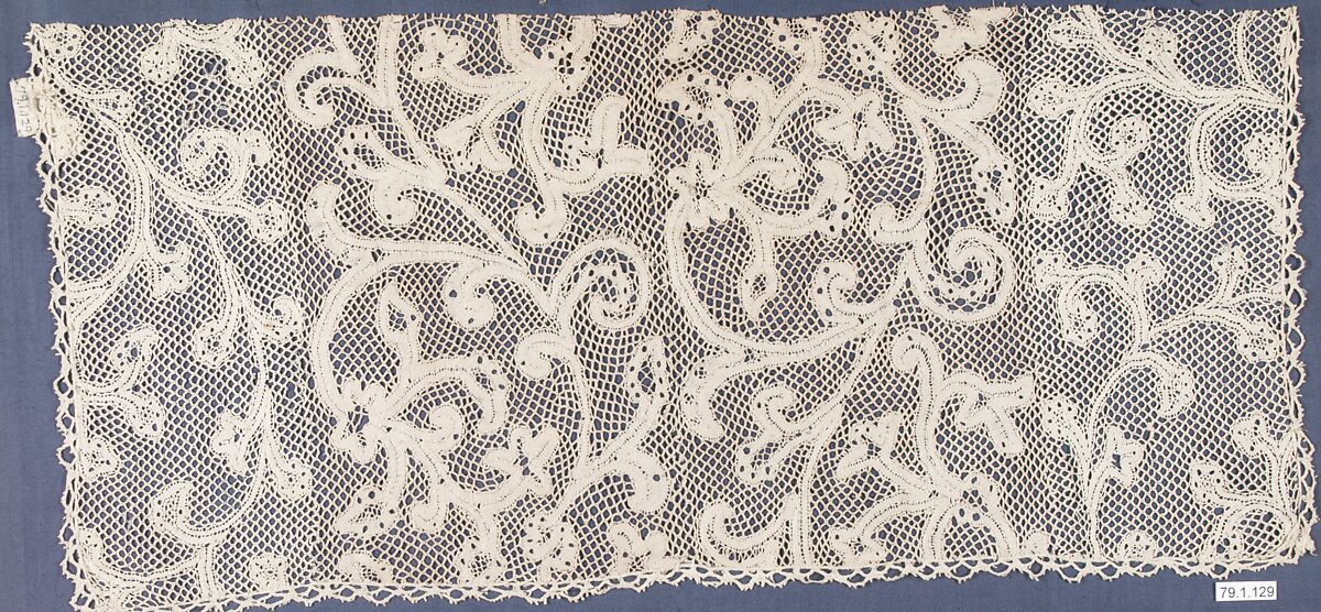 Fragment, Bobbin lace, Milanese lace, Flemish