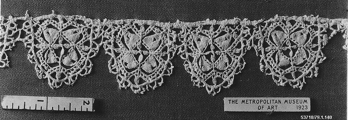 Edging, Needle lace, Italian 