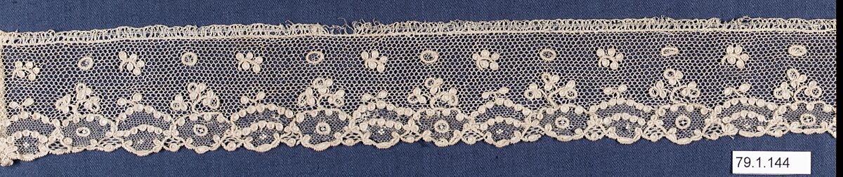 Strip, Needle lace, point d'Alençon, French