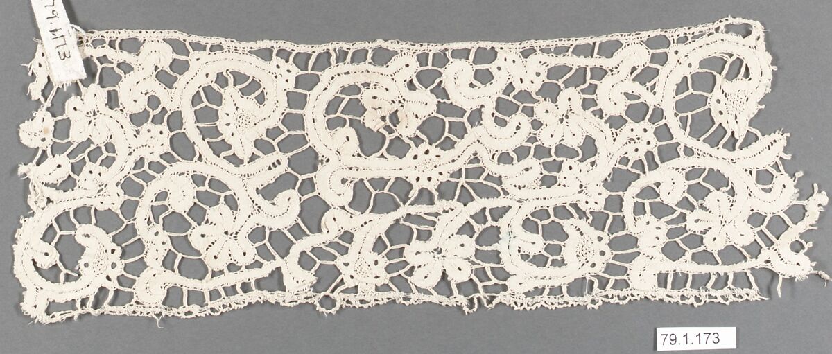 Fragment, Bobbin lace, Flemish 