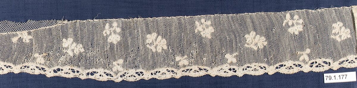 Strip, Needle lace, Italian, Burano