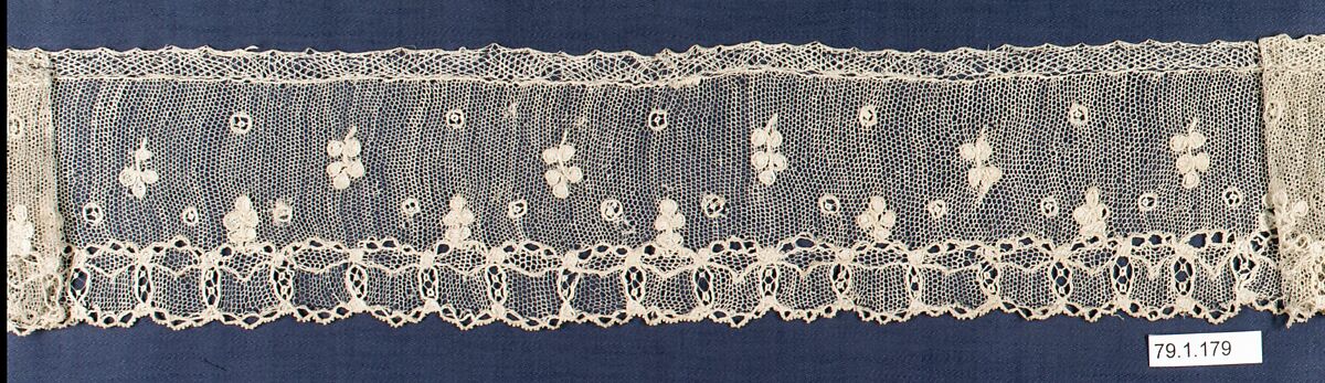 Strip, Needle lace, Italian, Burano