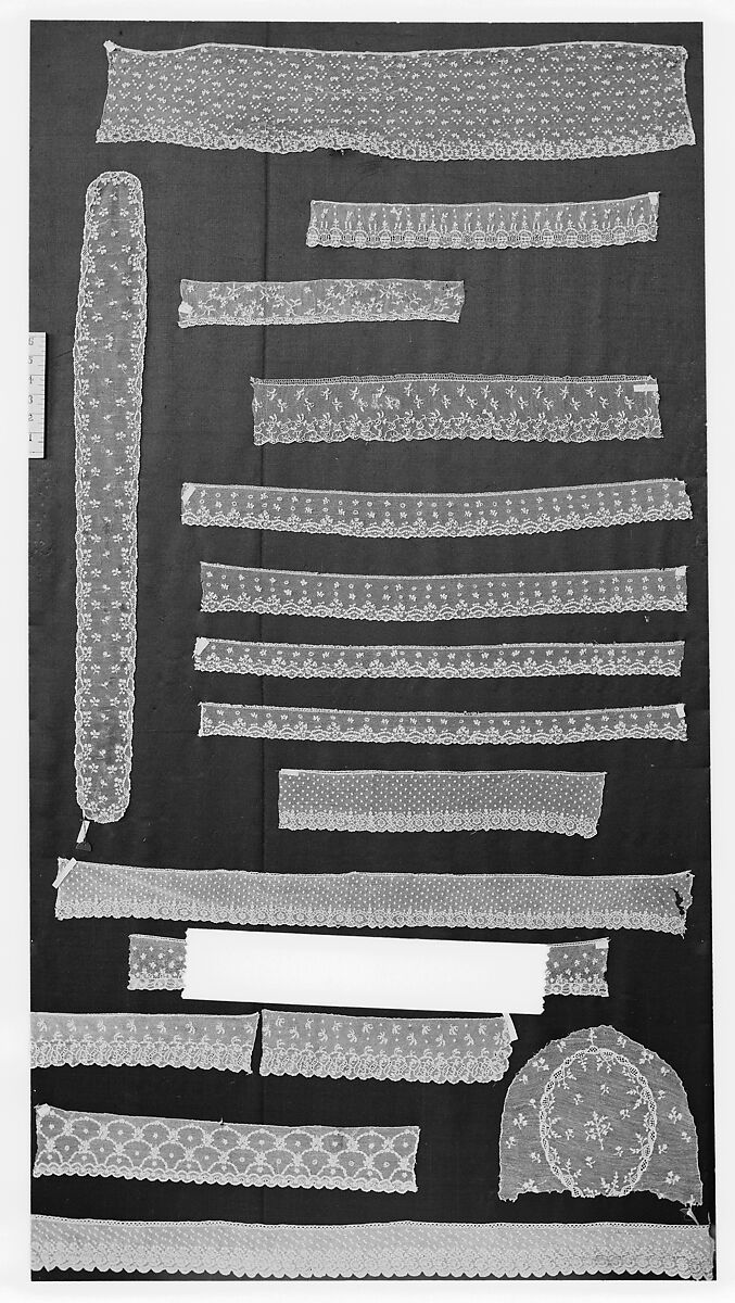 Strip, Needle lace, point d'Alençon, French