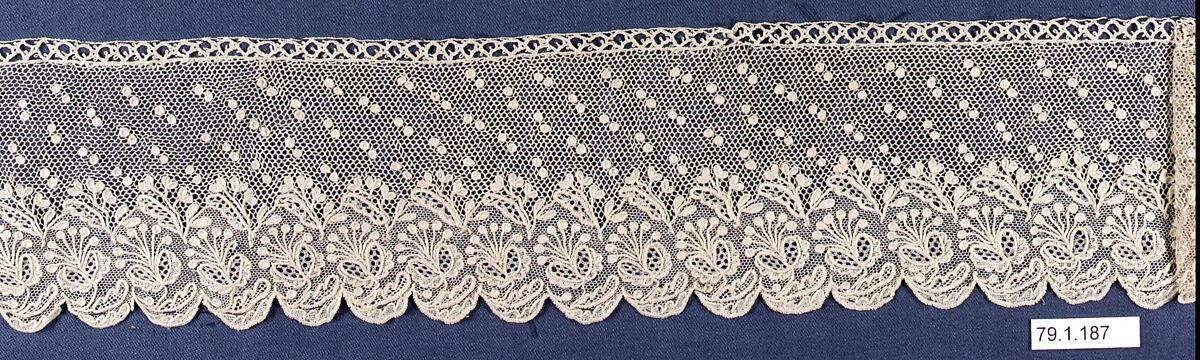 Strip, Needle lace, point d'Alençon, French