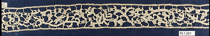 Strip, Needle lace, punto in aria, Italian 