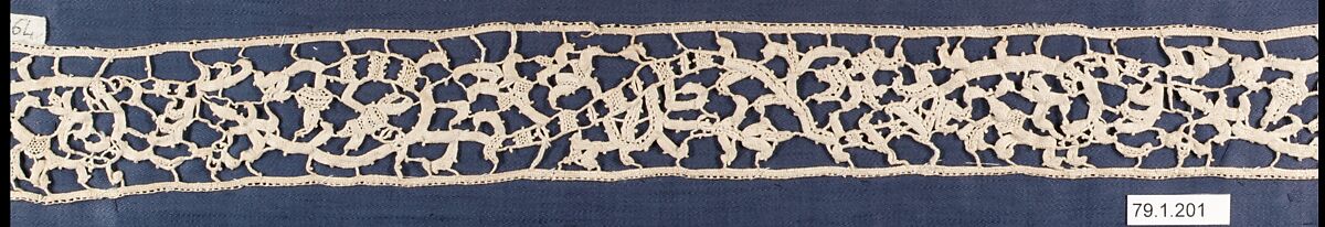 Strip, Needle lace, punto in aria, Italian
