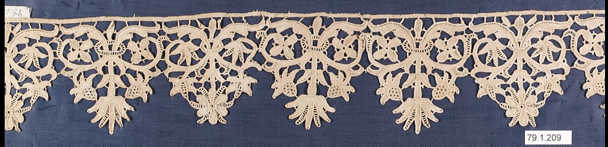 Strip, Needle lace, punto in aria, Italian