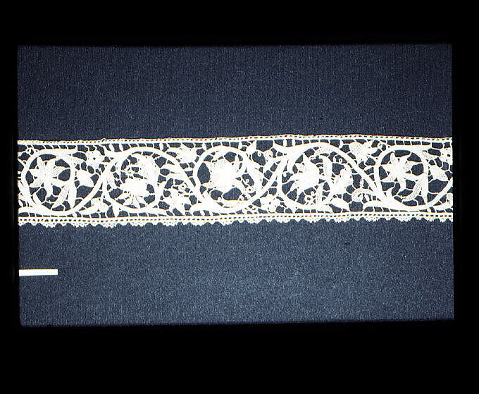 Strip, Needle lace, punto in aria, Italian 