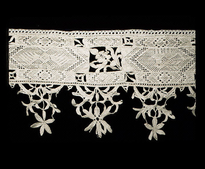 Band, Needle lace, punto in aria, Spanish