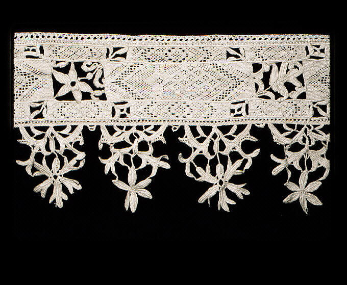 Band, Needle lace, punto in aria, Spanish 