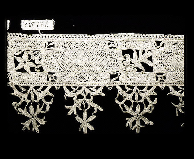 Band, Needle lace, punto in aria, Spanish