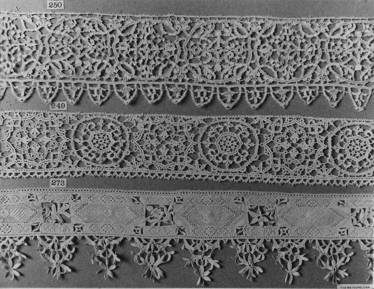 Band, Needle lace, punto in aria, Spanish