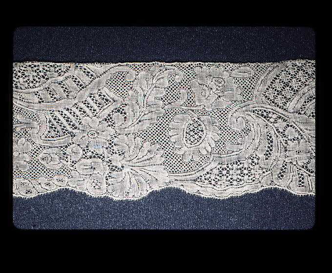 Fragment, Bobbin lace, Flemish 