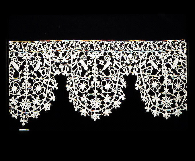 Edging, Needle lace, punto in aria, Italian 