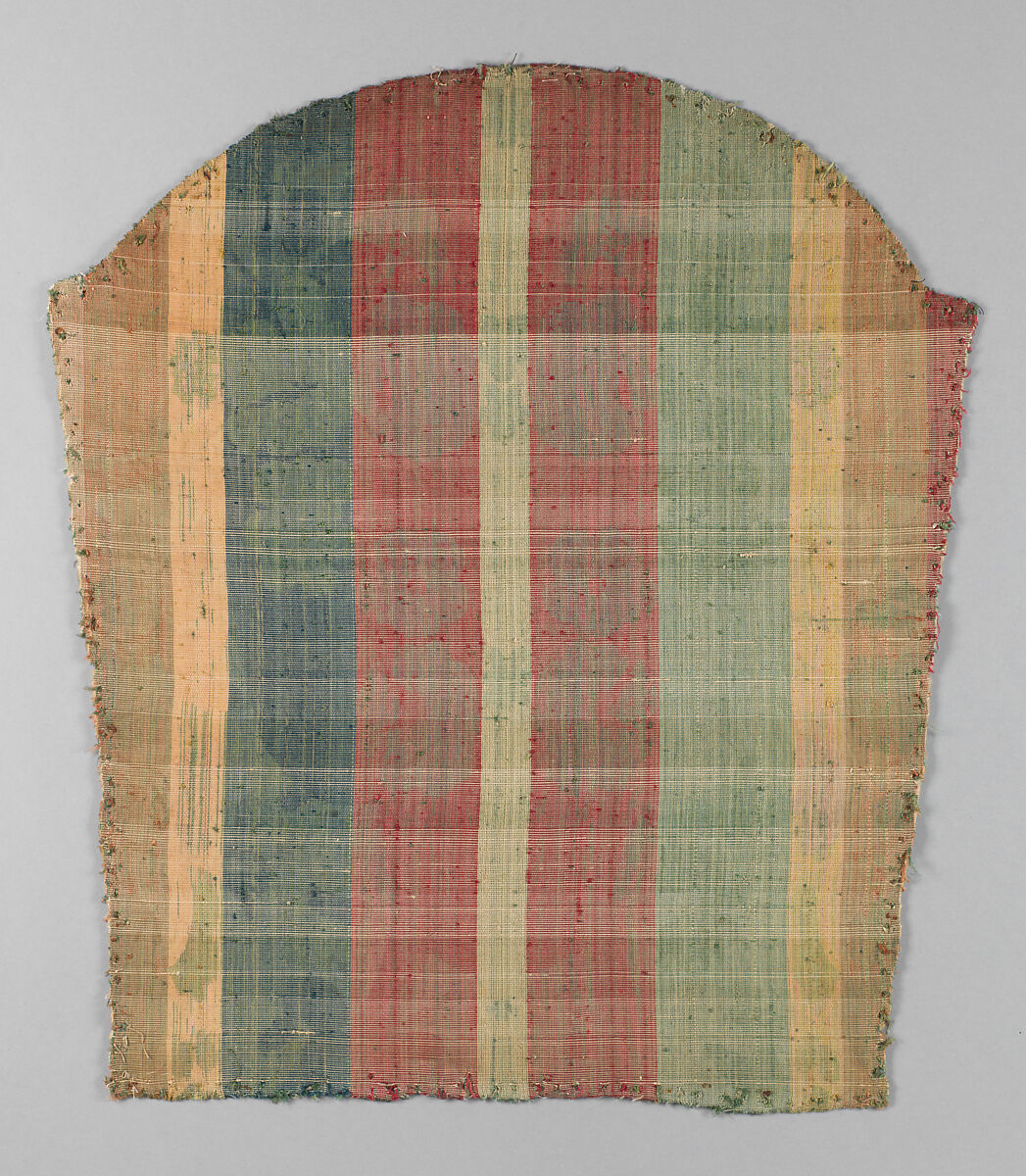 Cut and Uncut Polychrome Voided Satin Velvet, Silk, Italian, Genoa