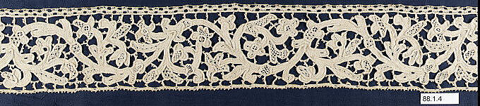 Fragment, Needle lace, Italian 