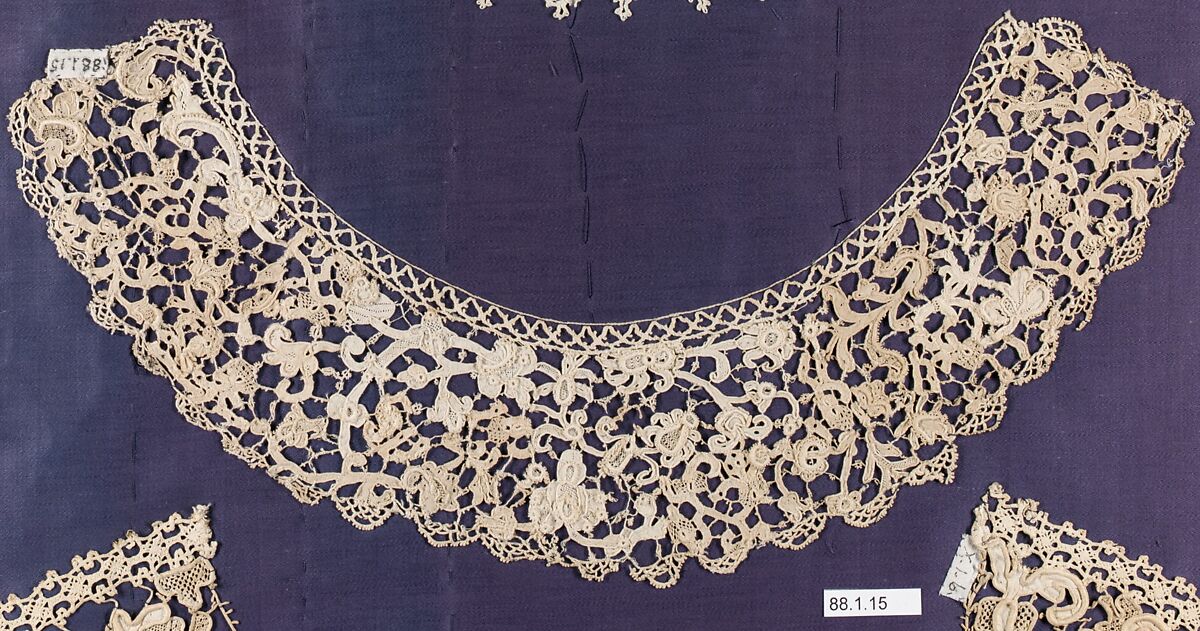 Collar, Needle lace, Italian, Venice