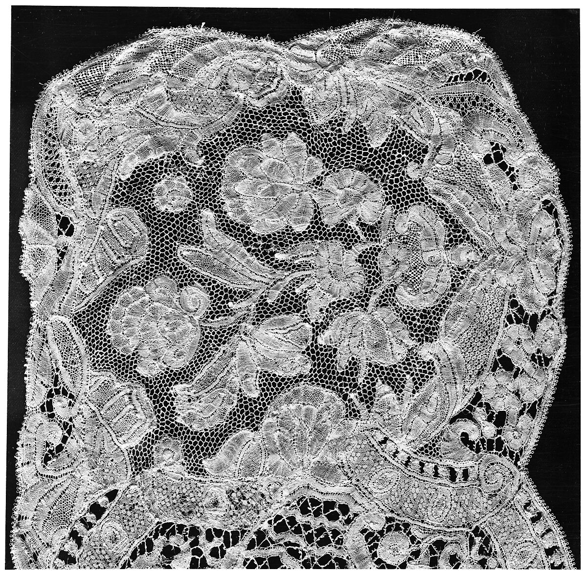 Piece, Bobbin lace, point d'Angleterre, Flemish, Brussels