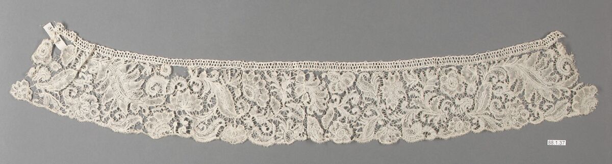 Piece, Bobbin lace, point d'Angleterre, Flemish, Brussels 