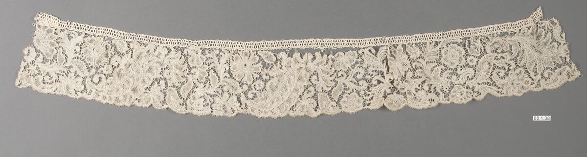 Piece, Bobbin lace, point d'Angleterre, Flemish, Brussels 