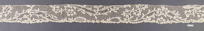 Piece, Bobbin lace, point d'Angleterre, Flemish, Brussels 