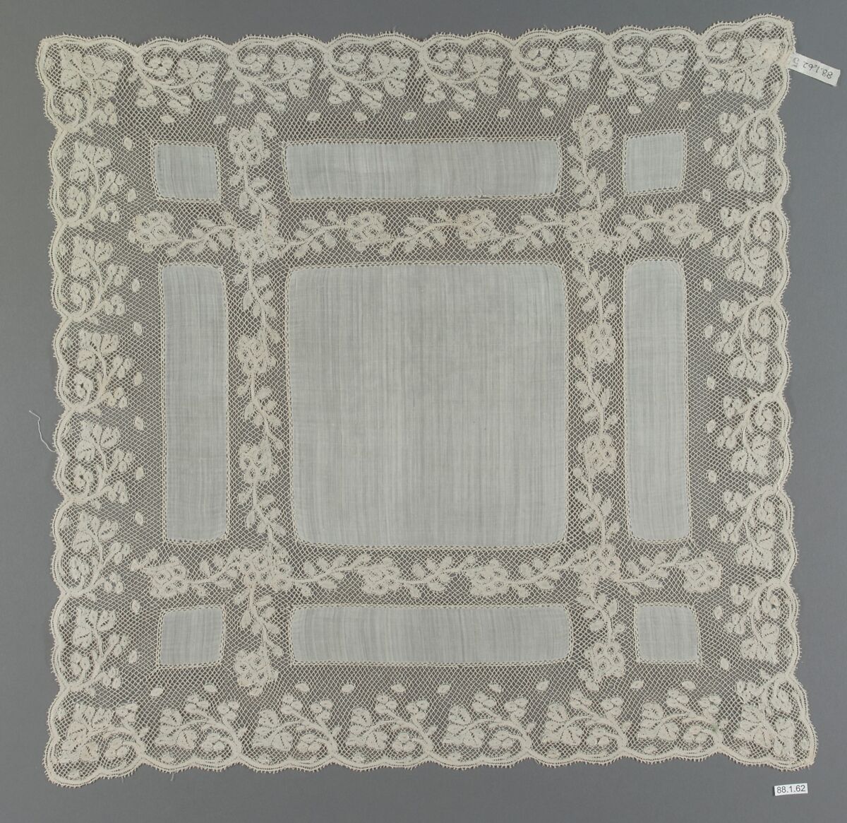 Handkerchief, Bobbin lace, French